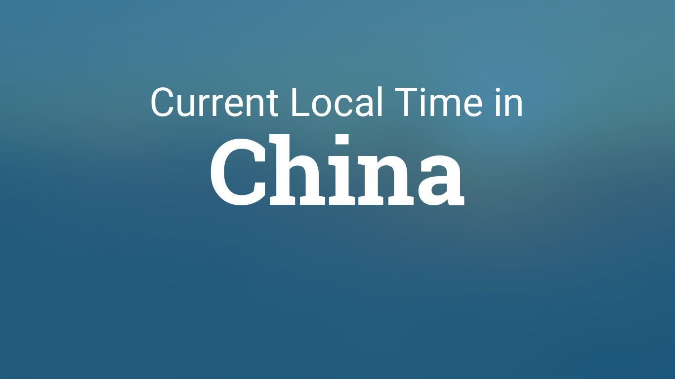 Time In China